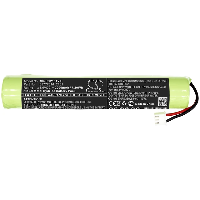 Alt view image 3 of 5 - Battery for Brush Cleaner Mop Hurricane Spin Scrubber 140127175457 CS-HSP181VX