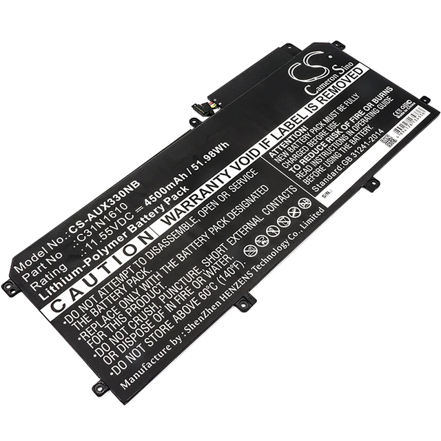 Main image of Battery for Asus Zenbook UX330 UX330C UX330CA UX330CAK 0B200-02090100 C31N1610