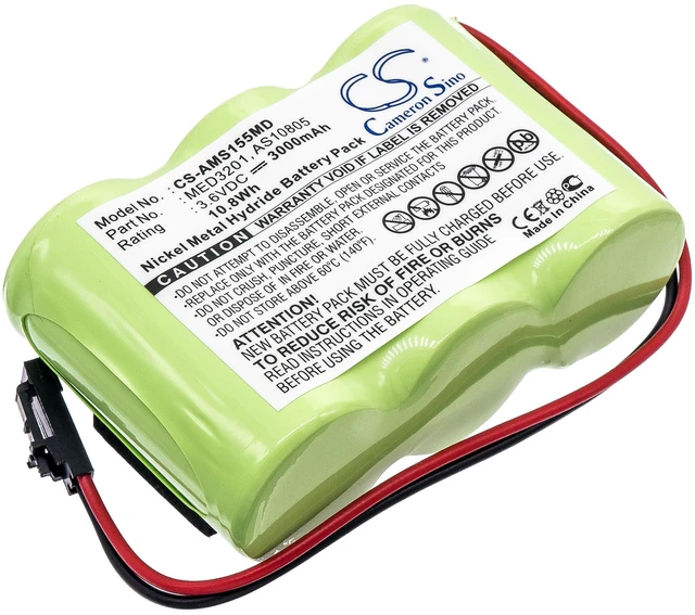 Main image of Battery for Welch-Allyn WA20510S WA49020 Alaris 1550 2860 72250 2860729 AS10805