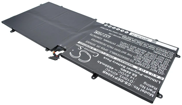 Alt view image 2 of 6 - Battery for Dell XPS 18 1810 1820 Tablet 04DV4C 063FK6 0D10H3 4DV4C 63FK6 D10H3