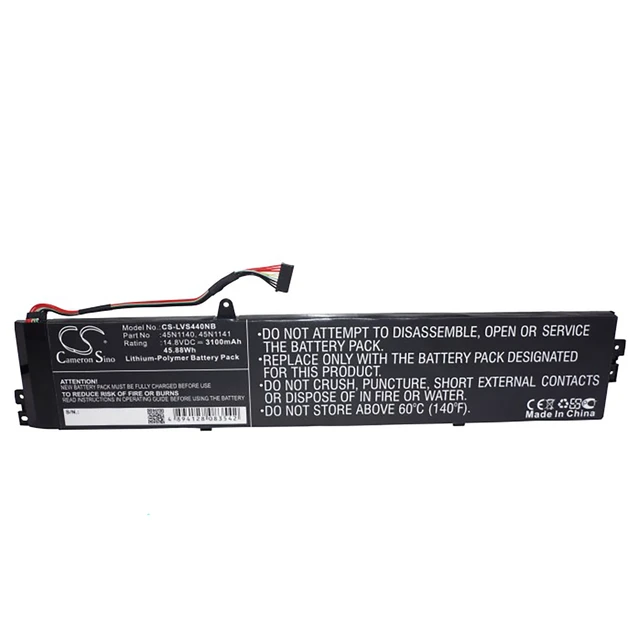 Alt view image 5 of 6 - Battery for Lenovo Thinkpad S3-S431 S3 121500158 45N1138 45N1139 45N1140 45N1141