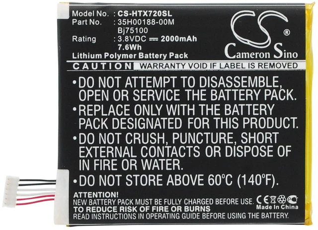 Main image of Battery for HTC One XS 35H00188-00M 35H00188-00P 35H00191-00M BJ75100 BM35100