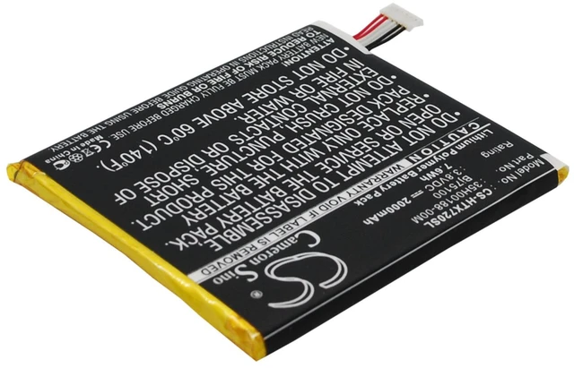 Alt view image 3 of 6 - Battery for HTC One XS 35H00188-00M 35H00188-00P 35H00191-00M BJ75100 BM35100