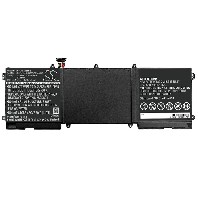 Alt view image 3 of 4 - Battery for Asus NX550 ZenBook NX500 NX500J NX500JK 0B200-00940100 C32N1340