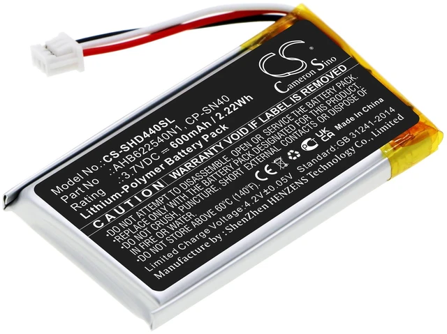 Main image of Battery for Sennheiser AHB622540N1 CP-SN40 HD 4.40 BT 4.50BTNC Momentum 2.0 3.0