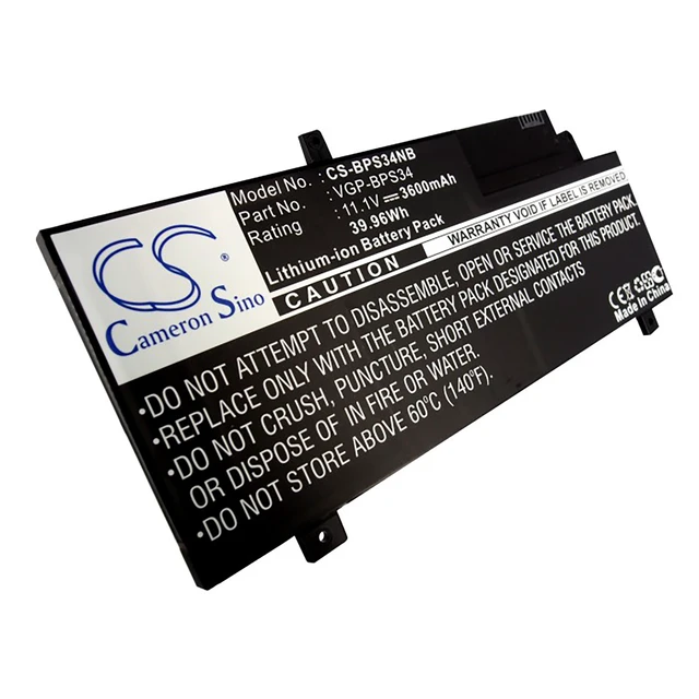 Alt view image 2 of 5 - Battery for Sony VAIO CA47 CA46 Tap 21 F15A16 SVF15A18CXB VGP-BPL34 VGP-BPS34
