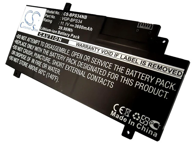 Main image of Battery for Sony VAIO CA47 CA46 Tap 21 F15A16 SVF15A18CXB VGP-BPL34 VGP-BPS34