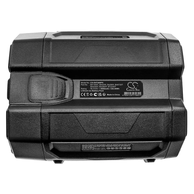 Alt view image 6 of 7 - Battery for EGO CS1400 BA1400T BA2242T BA2800T BA4200T BA5600T BA6720T 6000mAh