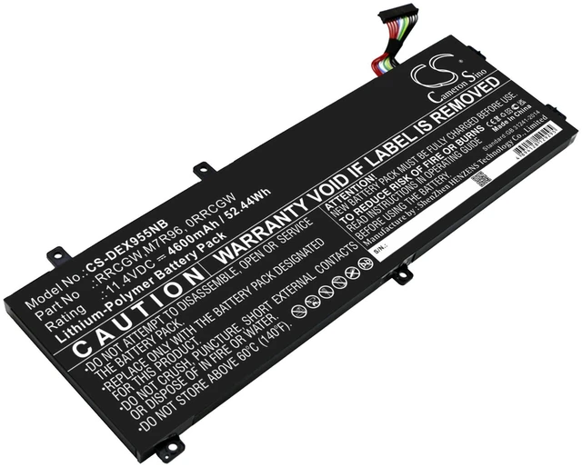 Main image of Battery for DELL XPS 15-9560 0RRCGW 5D91C 5XJ28 62MJV 6GTPY GPM03 H5H20 RRCGW