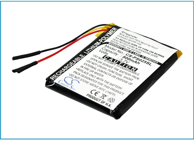 Alt view image 2 of 5 - Battery for Philips GoGear SA6015 SA6025 SA6025/37 SA6025/97 CS-PS025SL 800mAh