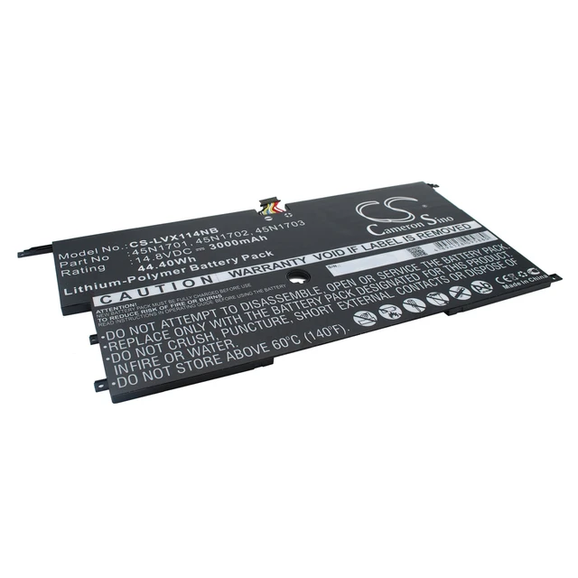 Alt view image 2 of 6 - Battery for Lenovo 20A7 20A8 Carbon X1 00HW002 00HW003 45N1701 45N1703 45N1700