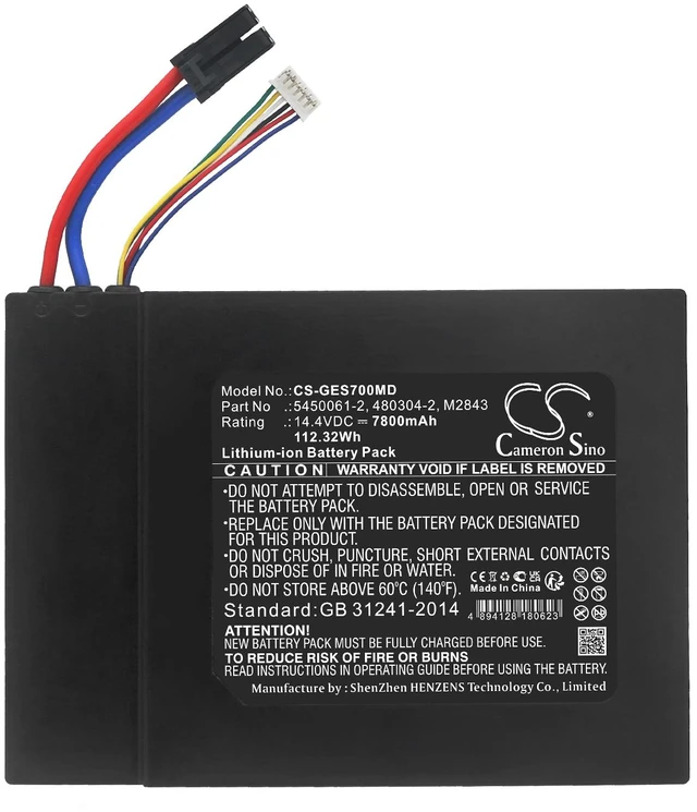 Alt view image 3 of 5 - Battery for GE Logiq Volusion S8 P7 P9 S7 480304-2 5450061-2 M2843 U80304-2