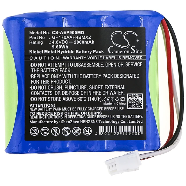Alt view image 3 of 4 - Battery for American Diagnostic 9002-5 ADC E-Sphyg 2 GP170AAH4BMXZ CS-AEP900MD