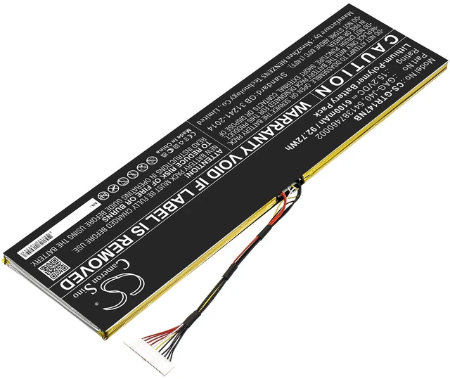 Alt view image 2 of 5 - Battery for Gigabyte Aero 14 15 K7 Aorus 17 17G XB Gateway GAG-J40 541387460002