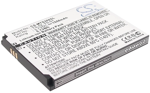 Main image of Battery for SEALS TS3 T-S3 WP-TS3 TS-01 TS-02 CS-MTS300SL Waterproof Li-ion