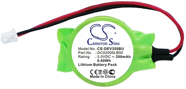Alt view image 3 of 4 - CMOS Battery for DELL Vostro 1015 1310 1510 1710 3500 Getac W130 GC02000LB00