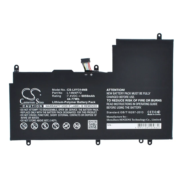 Main image of Battery for Lenovo Yoga 3 14 1470 700 14ISK 80QD 700-14ISK L14M4P72 L14S4P72