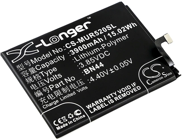 Main image of Battery for Xiaomi MEE7 MEG7 Mi Max Note 5 Redmi Plus Vince BN44 CS-MUR520SL