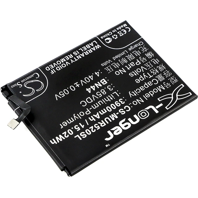 Alt view image 2 of 4 - Battery for Xiaomi MEE7 MEG7 Mi Max Note 5 Redmi Plus Vince BN44 CS-MUR520SL