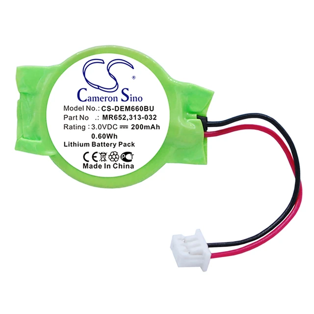 Alt view image 3 of 4 - CMOS Battery for DELL Latitude X1 077-A00 0MR652 313-020 313-032 GC02001DR0