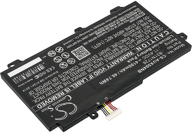 Alt view image 2 of 4 - Battery for Asus FX504 0B200-02910000 0B200-02910200 B31BN91 B31N1726 B31N1726-1