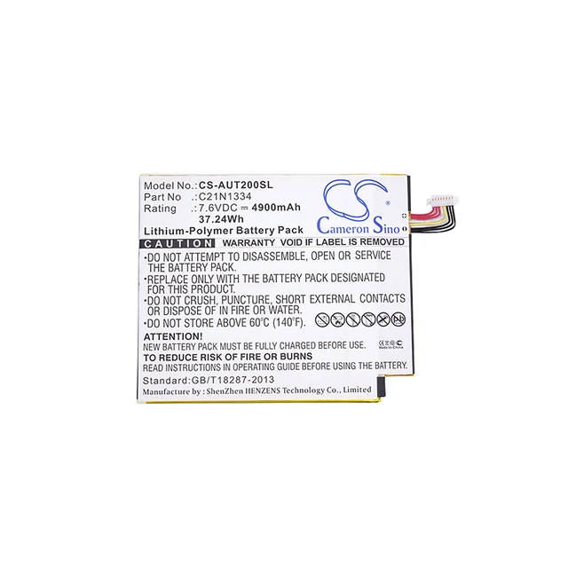 Alt view image 5 of 5 - Battery for Asus Transformer Book T200TA T200TA-DB11T-CA 0B200-00870000 C21N1334