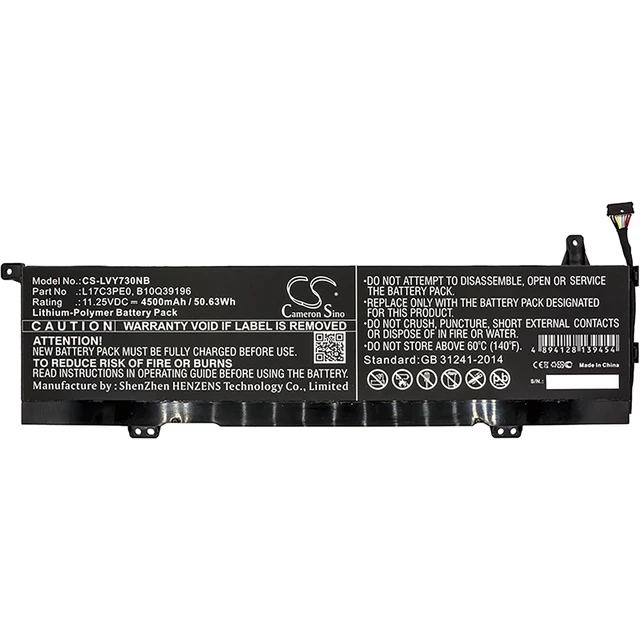Alt view image 3 of 4 - Battery for Lenovo Yoga 730 730-13IKB 730-15IKB 81CU000UUS 5B10Q39196 L17C3PE0