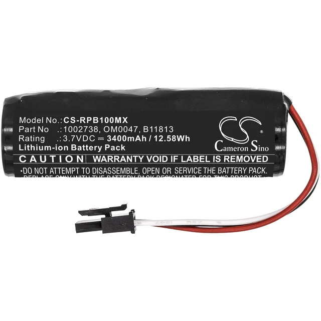 Alt view image 3 of 6 - Battery for Philips BiliChek Respironics 1002738 989805603471 B11813 OM0047