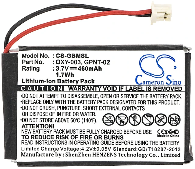 Alt view image 3 of 5 - Game Console Battery for Nintendo Game Boy Micro GPNT-02 OXY-003 OXY-001 460mAh