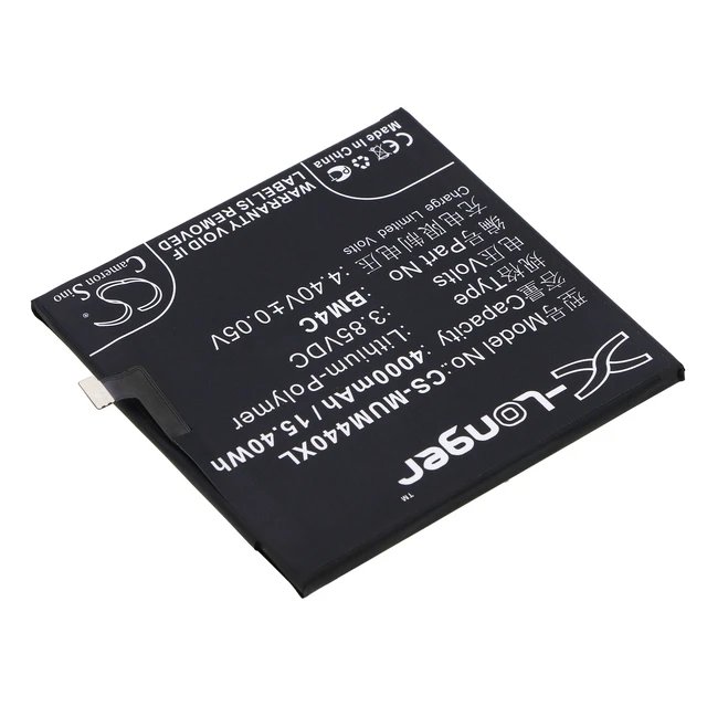 Alt view image 2 of 4 - Battery for Xiaomi 2016080 Mi Mix Dual SIM Exclusive Gold Ceramic Edition BM4C