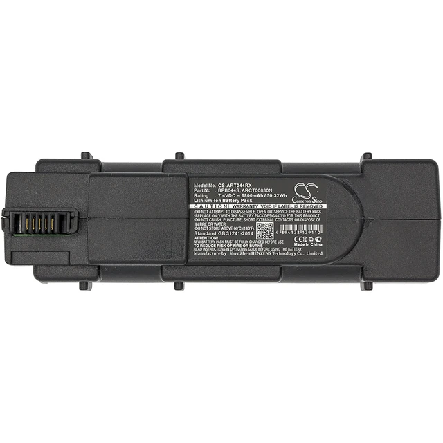 Alt view image 3 of 3 - Battery for ARRIS TM602G TM604G TM608G ARCT00830 BPB044H BPB044S 6800mAh Black