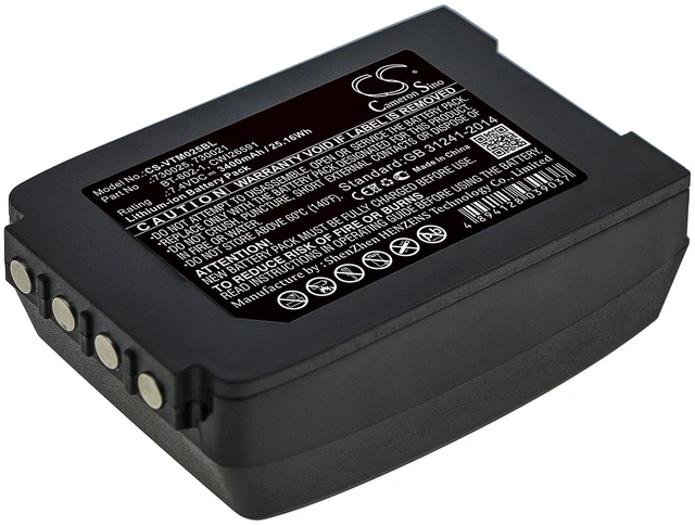 Main image of Battery for Vocollect Talkman T2 T2X 730021 730025 BT-602-1 CWI26591 CS-VTM025BL