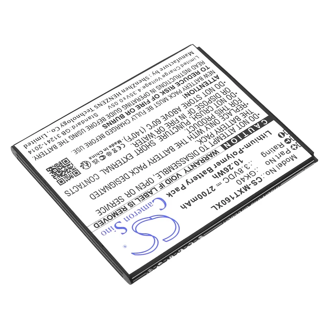 Alt view image 2 of 3 - Battery for Motorola GK40 SNN5967A SNN5967B Cedric Moto E3 G4 Play TD-LTE E4