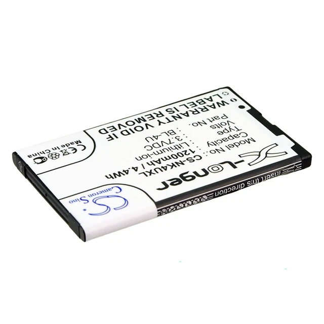 Alt view image 3 of 5 - Battery for Nokia BL-4U BLU N4U85T MyPhone MP-S-V Vertu BL-4UV Manta TEL4091S
