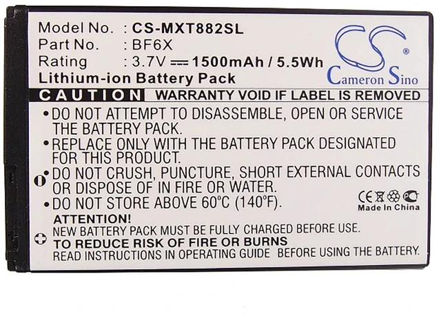 Alt view image 5 of 5 - Battery for Motorola Domino + Droid 3 Milestone XT882 BF6X SNN5885 SNN5885A