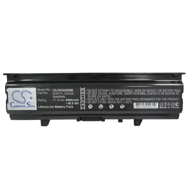 Alt view image 5 of 5 - Battery for DELL Inspiron 14R 14V M4010 312-1231 FMHC10 KG9KY TKV2V W4FYY X3X3X