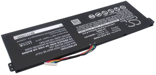 Alt view image 3 of 6 - Battery for Acer Aspire A315-55G Gateway B116-M NE513 AC14B13J AC14B18J AC14B18J