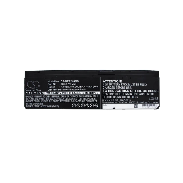 Alt view image 5 of 5 - Battery for DELL Latitude 12 7000 E7240 451-BBFY GVD76 KKHY1 NCVF0 PT1 WD52H X01