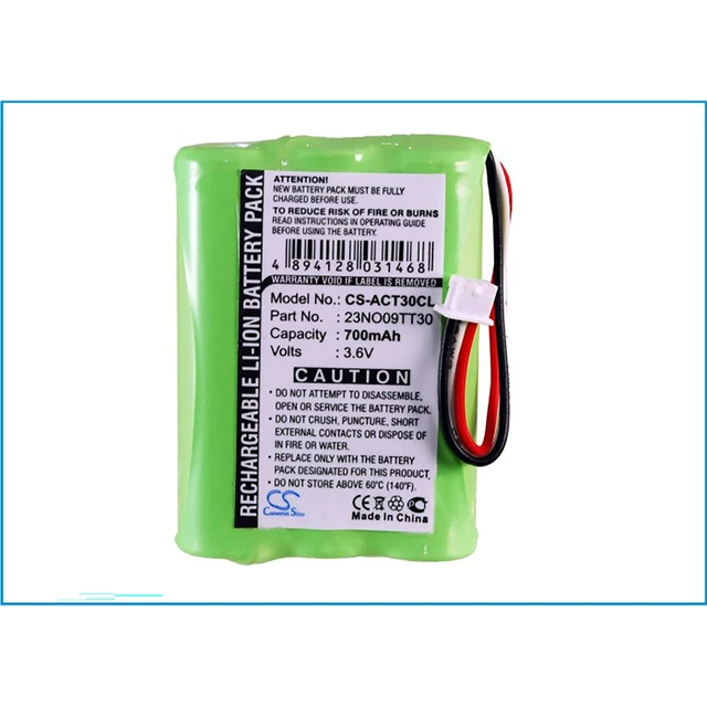 Alt view image 5 of 5 - Battery for Agfeo Tiptel 500 DECT Elmeg KIRK 4040 84743411 AH-AAA600F P11 T016