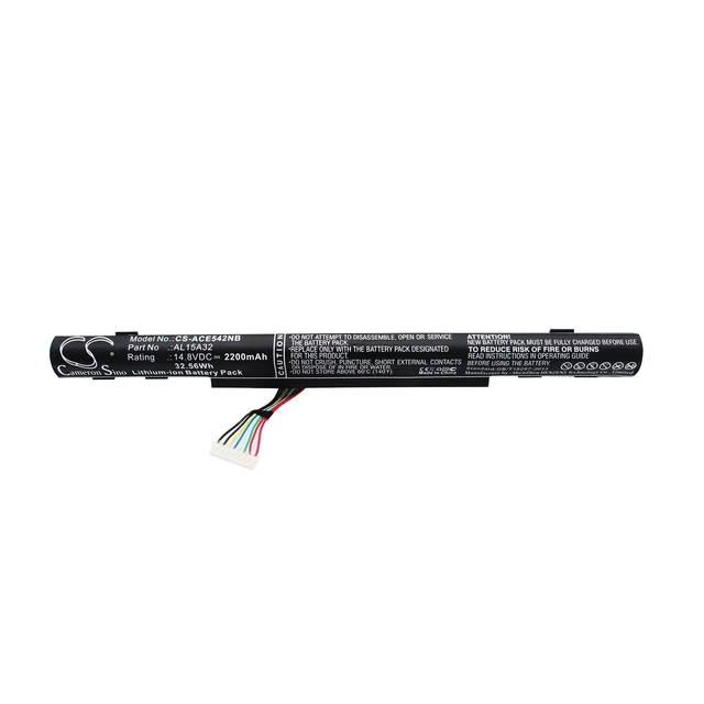 Alt view image 5 of 6 - Battery for Acer Aspire E5 522-64T9 E5-422 AL15A32 KT.00403.025 KT.004B3.025