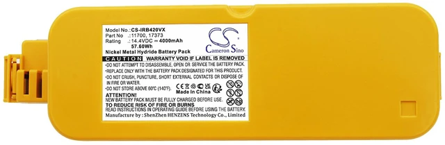 Alt view image 5 of 5 - Battery for iRobot 4905 Create DirtDog Discovery Roomba 400 4000 405 11700 17373
