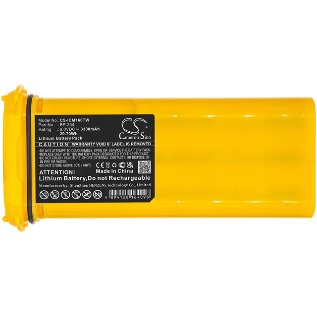 Alt view image 3 of 4 - Battery for Icom IC-GM1600 IC-GM1600E IC-GM1600K BP-234 Non-Rechargeable Lithium