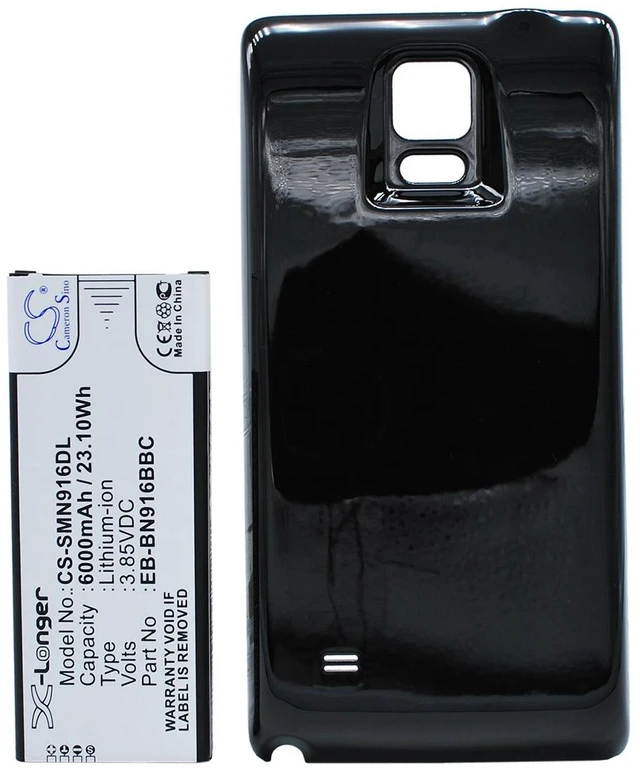 Alt view image 5 of 5 - Battery for Samsung Galaxy Note 4 SM-N9100 N9106W SM-N9109W SM-N910F EB-BN916BBC