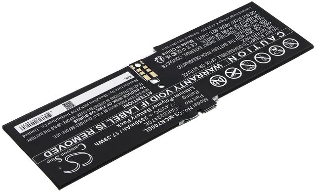 Alt view image 2 of 3 - Battery for Microsoft Surface Book 1 2 CR7 1703 DAK822470K G3HTA020H G3HTA044H