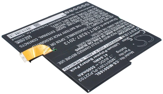 Alt view image 2 of 5 - Battery for Microsoft Surface Pro 3 1657 1577-9700 G3HTA005H MS011301-PLP22T02