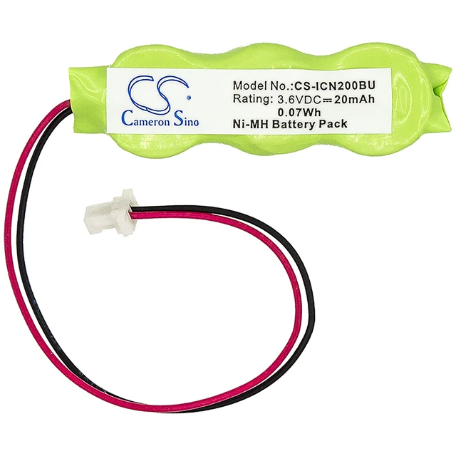 Alt view image 3 of 6 - CMOS Battery for Symbol MC9090 Intermec 6400 CN2 CN2B 3/V15H 317-200-001 Ni-MH