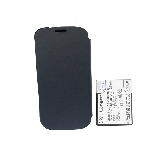 Alt view image 5 of 6 - Battery for Samsung Galaxy S3 SIII GT-I9300 GT-I9308 EB-L1G6LLUC EB-L1G6LVA