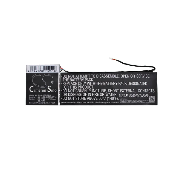 Alt view image 5 of 6 - Battery for Acer Aspire P3-131 P3-131-4602 P3-131-4833 AP13C3I AP13C3I 4750mAh