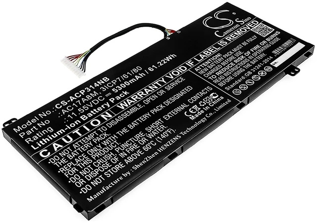 Main image of Battery for Acer Spin 3 SP314-52-31FP TravelMate X3410 3ICP7/61/80 AC17A8M