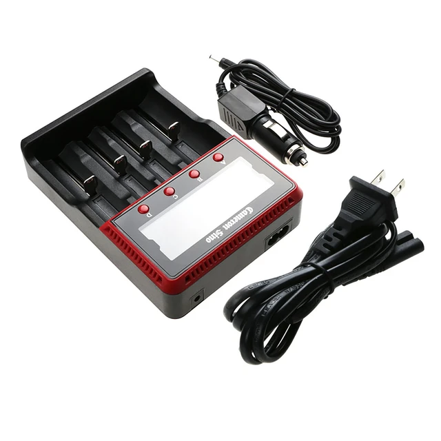 Alt view image 2 of 5 - Battery Charger for 10440 18500 25500 26650 14650 AA AAA w/US Power Cable + Car